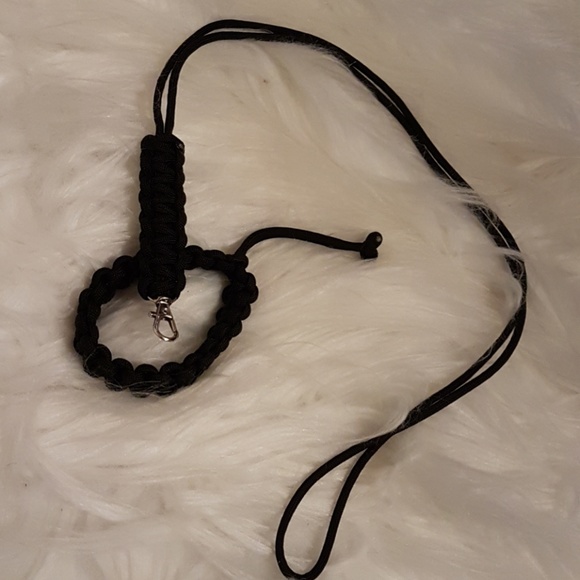 Carols Boutique Other - Paracord Black Lanyard and Bracelet.